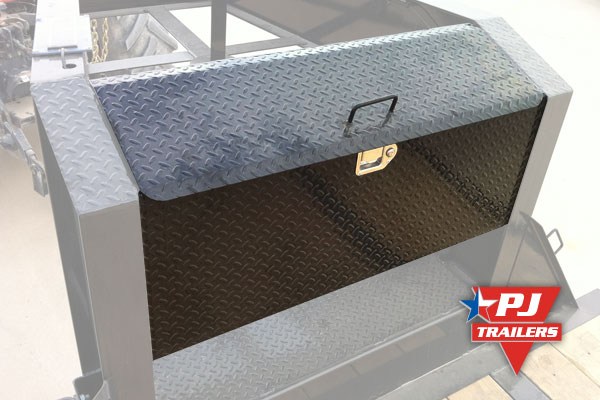 PJ Trailers Gooseneck Riser Tool Box